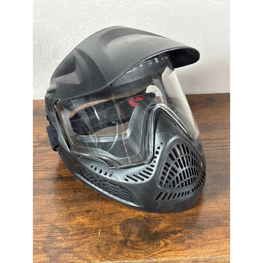Stryker Paintball Full Face Mask Black Integrated Visor Goggles 136184-000